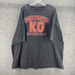 WWE Authentic Shirt Mens 4XL Black Kevin Owens Prize Fighter‎ KO Crew Neck